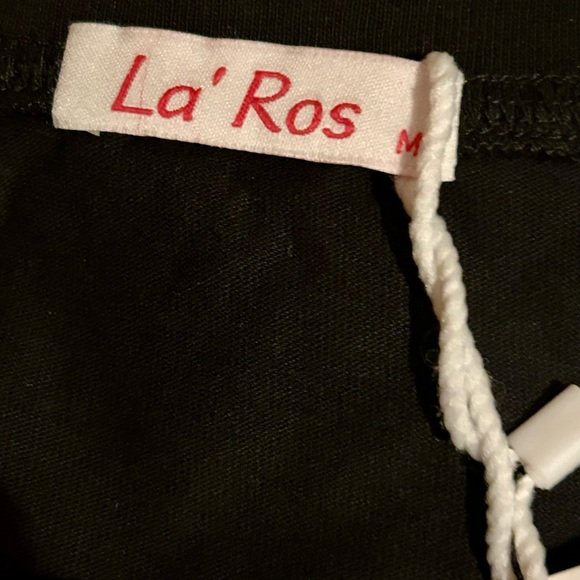 La Ross denim & black dress size medium NWT - Picture 6 of 8